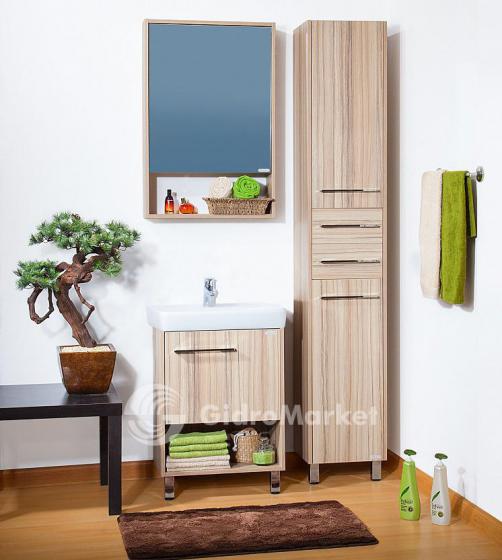 Фото товара Комплект мебели для ванной Бриклаер Ницца 55 Кокоболо