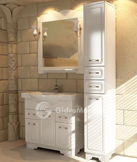 Фото товара Мебель для ванной АСБ Мебель Астра НСВ Декор 75 белый