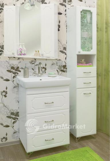 Фото товара Комплект мебели для ванной на опорах Sanflor Ксения 80