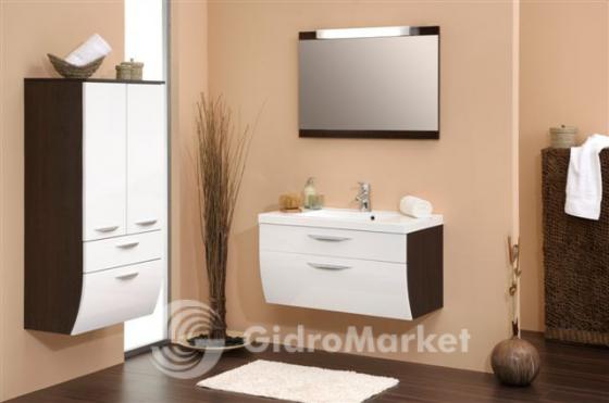 Фото товара Мебель для ванной Puris Mondo Ronda 90 белый / шоко