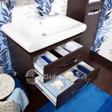 Фото товара Комплект мебели для ванной Бриклаер Куба 75 венге