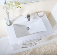 Фото товара Комплект мебели для ванной Бриклаер Бостон 75 белый глянец
