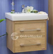Фото товара Комплект мебели для ванной Sanflor Ларго 2 60 швейцарский вяз