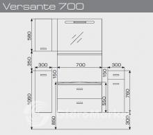 Фото товара Мебель для ванной Valente Versante 700